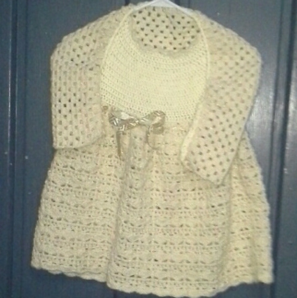 Ivory Dress and Shrug